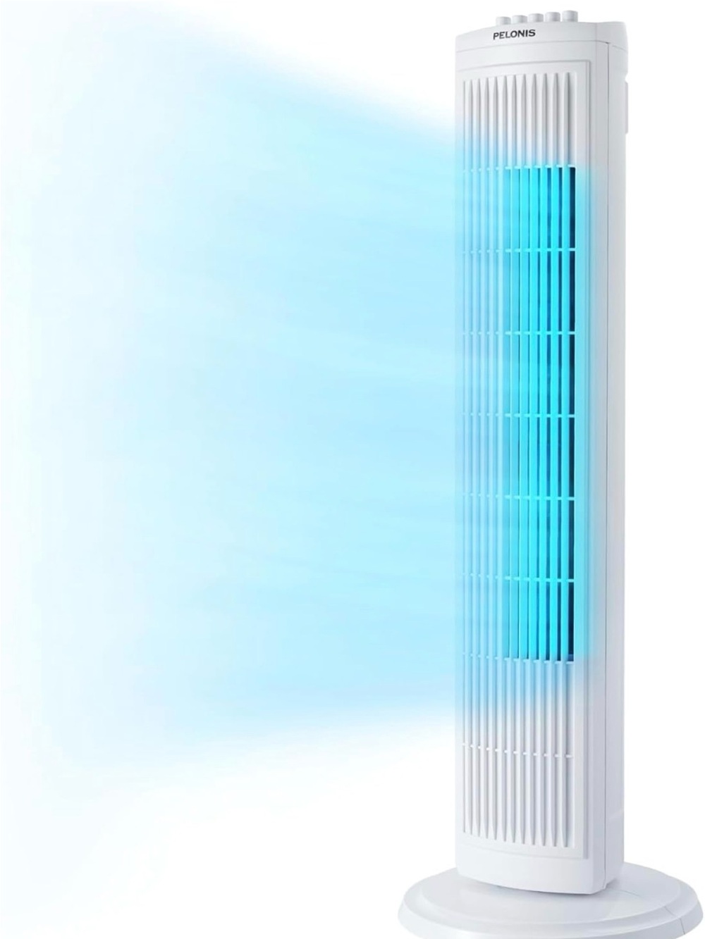PELONIS 30 Inch Tower Fan for Bedroom, Quiet Oscillating Standing Fan